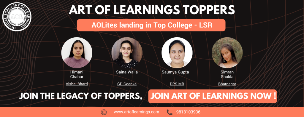 AOL Toppers in the Best CUET coaching in Delhi land in Top DU college Lady Shri ram college of commerce